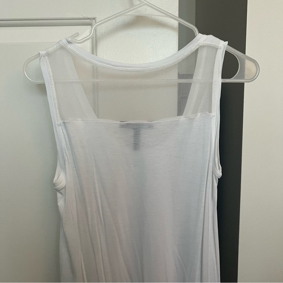 Bcbg MaxAzria White Mesh Top- Size XS; Excellent Condition - Picture 7 of 9